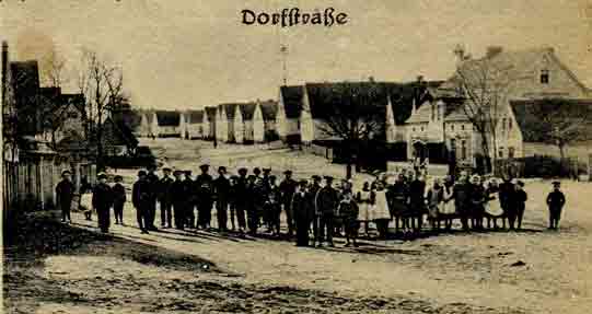 Dorfpartie in Tschausdorf